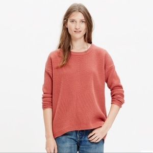 Madewell Wool Knit Pullover Sweater Pink S